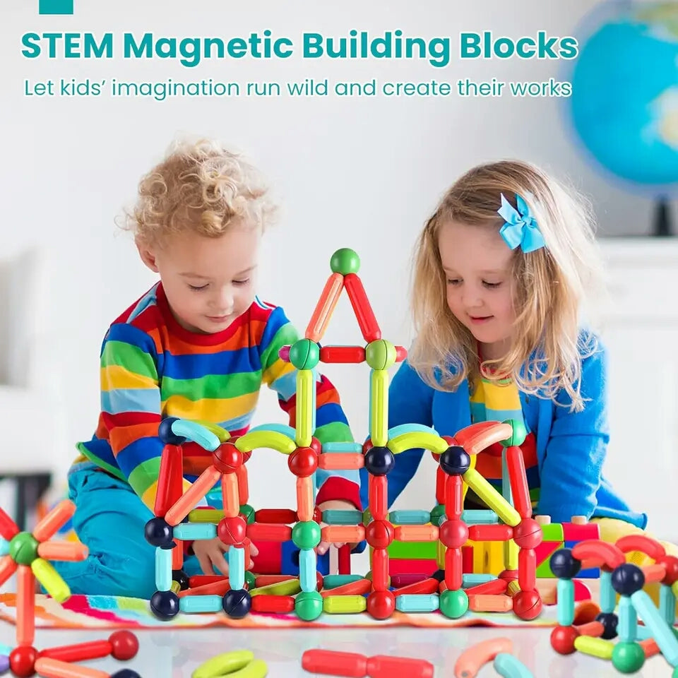 Magnetic Building Blocks for Children's Brain Development (42+ pcs)