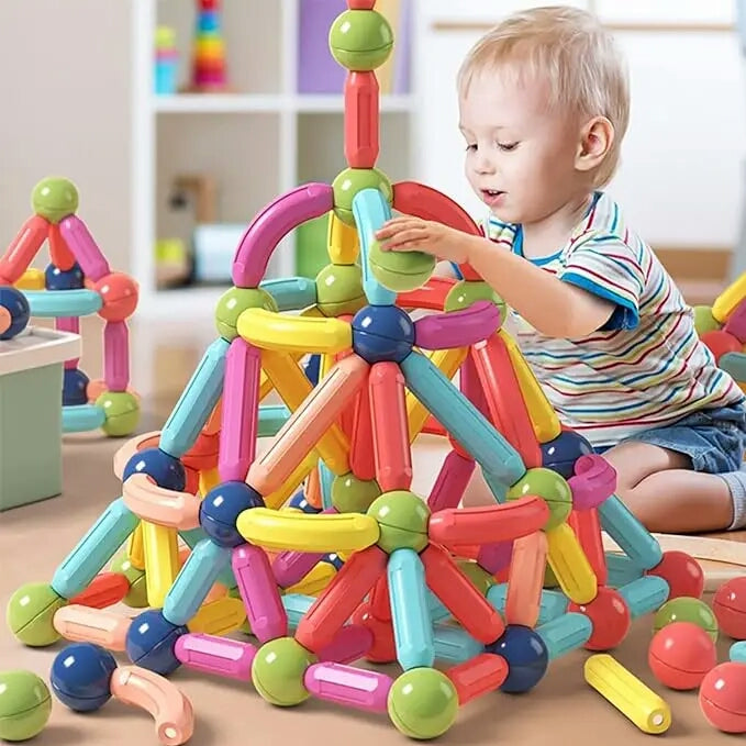 Magnetic Building Blocks for Children's Brain Development (42+ pcs)